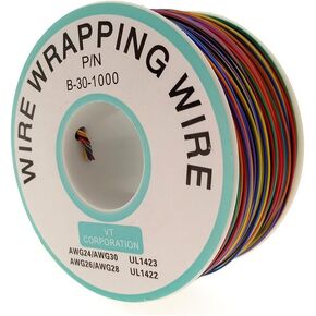 YXQ 30AWG Green PCB Mount Test Solder Flexible 0.25mm Dia Copper Wire Wrapping Wrap PCB Mount