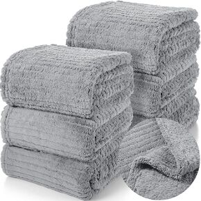 12 PCS Sherpa Fleece رمي البطانية الجزء الأكبر 50 × 60 '' Jacquard Fleece بطانية ناعمة دافئة رمي البطانيات خفيفة الوزن غامض دافئ لأريكة أريكة أريكة الزفاف طوال الموسم (البحرية)