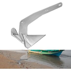 Delta-Style Boat Anchor,Hot-Dip Galvanized Steel Delta Type Anchor 9/11/13/15/22LB,Marine Grade Boat Anchor Heavy Duty Triangular Anchor Plow Anchor for Pontoon Fishing Boats Sailing Boats