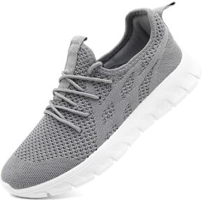 Women's Running Shoes Lightweight Walking Sneakers Tennis Athletic Lace Up Gym Casual Fashion Fitness Sports Soft Sole Mesh Workout Comfortable