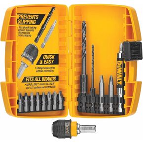 DEWALT DW2513 Rapid Load 15 Piece Drilling and Driving Set in Plastic Case