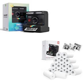 Instant Print Camera*1& 16 Rolls Refill Print Paper *1