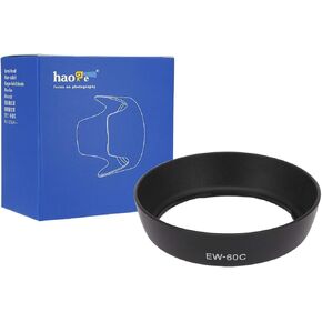 Haoge Bayonet Lens Hood for Canon EF-S 18-55mm f3.5-5.6 is, II and Canon EF 28-80mm f/3.5-5.6 II, II USM, III USM, IV USM, V USM Lens Replaces Canon EW-60C