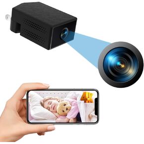 【Free 64G】Smart Plug-and-Play Camera,USB Charger,- Wireless Wifi Cameras -160° Wide Angle - HD4K Spy Wireless Nanny Cam-USB Camera-Small Body Cam with App Live Feed Baby Monitor Motion Detection