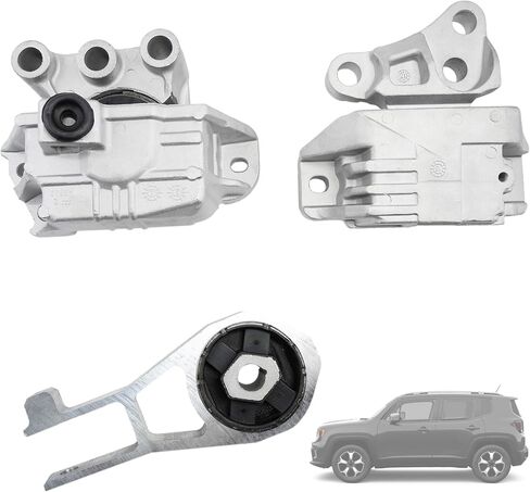Engine Mount & Transmission Mount Set Compatible with 2012-2015 Honda Civic 1.8L Automatic 3PCS Replaces # 50850-TR6-A81 50890-TR0-A81 50820-TS6-H81 - High-Performance Construction in Kuwait