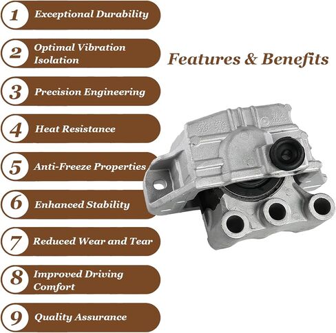Engine Mount & Transmission Mount Set Compatible with 2012-2015 Honda Civic 1.8L Automatic 3PCS Replaces # 50850-TR6-A81 50890-TR0-A81 50820-TS6-H81 - High-Performance Construction in Kuwait