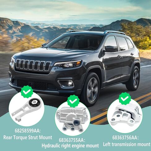 Engine Mount & Transmission Mount Set Compatible with 2012-2015 Honda Civic 1.8L Automatic 3PCS Replaces # 50850-TR6-A81 50890-TR0-A81 50820-TS6-H81 - High-Performance Construction in Kuwait