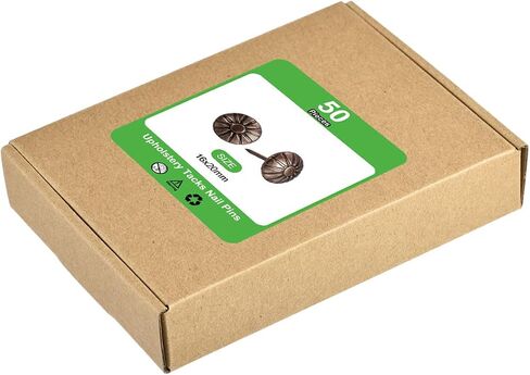 uxcell تنجيد الأثاث دبابيس الأظافر ، 100pcs 16x20mm Thumb Tack Dins Kit Kit Carbon Steel for Home Sofa Diy Devinative Devative Heads Nails ، Red Bronze in Saudi Arabia