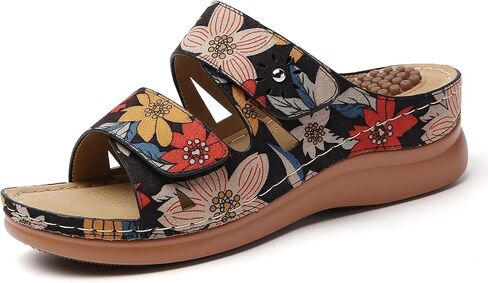 Tilocow Sandals Women Women Wedge Shoes - Mostopedic Moving Arch Support Platform Flatform for Women Wedge Summer Summer Dary Cash in Kuwait