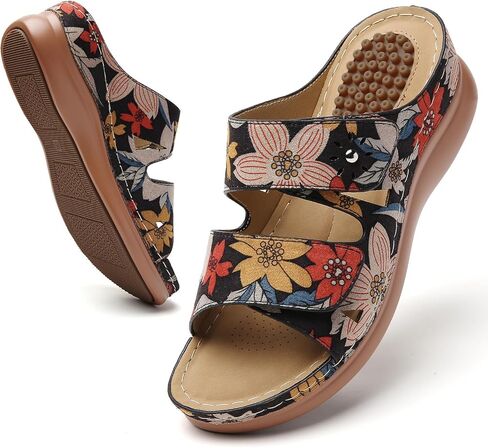 Tilocow Sandals Women Women Wedge Shoes - Mostopedic Moving Arch Support Platform Flatform for Women Wedge Summer Summer Dary Cash in Kuwait