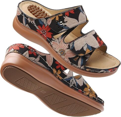 Tilocow Sandals Women Women Wedge Shoes - Mostopedic Moving Arch Support Platform Flatform for Women Wedge Summer Summer Dary Cash in Kuwait