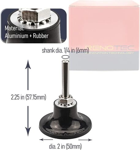 2" Ceramic Sanding Discs, Heavy Duty, Quick Change TR, (#36/60/80/120 Each 5 Pcs), 20 Pcs Pack, 1 pad Holder in Kuwait