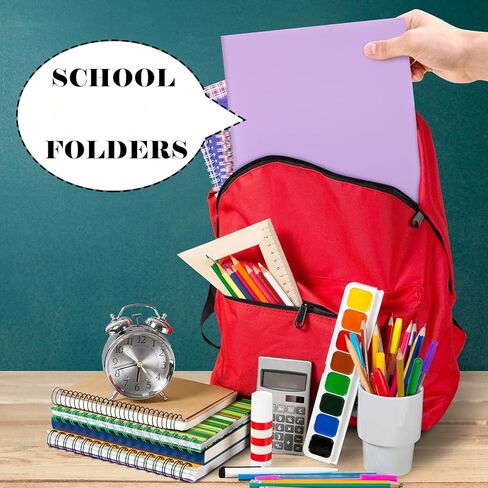 3 Pcs 8.5 x 11 Inch 3 Pocket Tri fold Pocket Folders with Business Card Holder Plastic Pastel 3 Pocket Folder for Letter Size Paper Office Use, 3 Colors(Pastel) in Kuwait