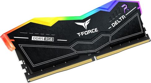 TEAMGROUP T-Force Delta RGB DDR5 Ram 32GB (2x16GB) 6000MHz PC5-48000 CL38 Intel XMP 3.0 & AMD Expo Compatible Desktop Memory Module Ram Black FF3D532G6000HC38GDC01 in Saudi Arabia