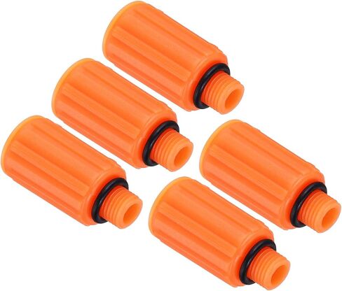 PATIKIL Air Compressor Oil Cap Plug, 5 Pcs 9mm Replacement Oil Fill Breather Vent Cap for Common Air Compressor, Yellow in Saudi Arabia