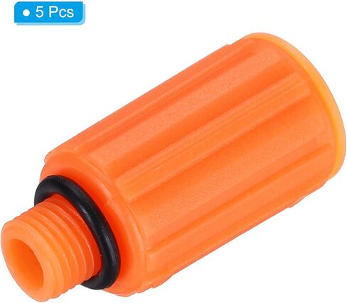 PATIKIL Air Compressor Oil Cap Plug, 5 Pcs 9mm Replacement Oil Fill Breather Vent Cap for Common Air Compressor, Yellow in Saudi Arabia