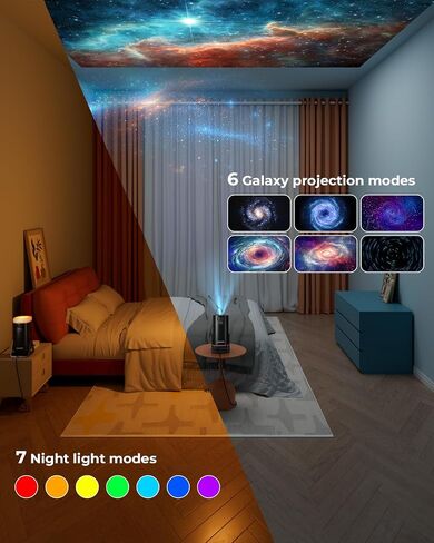CLOKOWE Mini Projector, 4K 1080P Support projector with wifi and bluetooth, 270°Adjustable Stand Outdoor Home Theater galaxy Projector with Android TV OS & 8000+APPS for Phone/TV Stick/Laptop/HDMI in Saudi Arabia