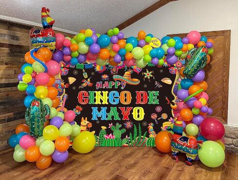 Cinco de Mayo Banner Backdrop 7x5ft Mexican Fiesta التصوير in Kuwait