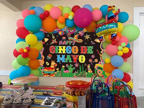 Cinco de Mayo Banner Backdrop 7x5ft Mexican Fiesta التصوير in Kuwait
