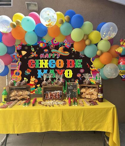 Cinco de Mayo Banner Backdrop 7x5ft Mexican Fiesta التصوير in Kuwait