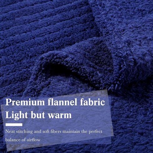 12 PCS Sherpa Fleece رمي البطانية الجزء الأكبر 50 × 60 '' Jacquard Fleece بطانية ناعمة دافئة رمي البطانيات خفيفة الوزن غامض دافئ لأريكة أريكة أريكة الزفاف طوال الموسم (البحرية) in Saudi Arabia