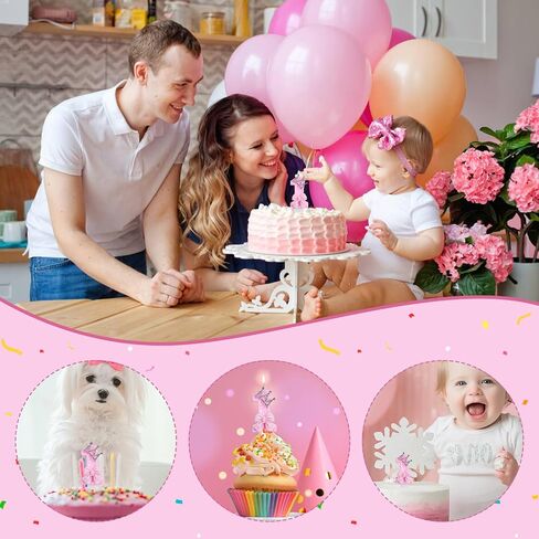 Birthday Decorations for Girls, Including Birthday and Sash Number Candles 5 Birthday Hair Bow for Baby Girls in Saudi Arabia