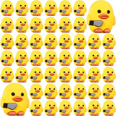 Gejoy 50 Pcs Pumpkin Rubber Ducks Bulk 1.38 Inch Pumpkin Rubber Duck Toy School Classroom Prize for Party Favors Home Table Decorations in Kuwait
