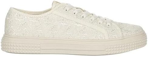 Limelight Lacy - Women's Casual Lace-Up White Lace Fashion Sneakers in Kuwait