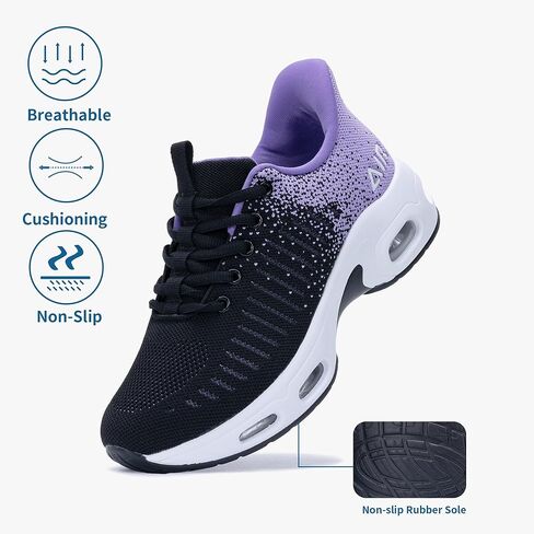 Women's Walking Shoes Slip On Tennis Sneakers Easy Put On Athletic Shoes for Ladies US 6-10.5 in Kuwait