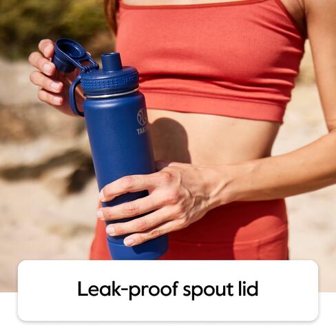 Takeya Actives 24 oz Vacuum Insulated Stainless Steel Water Bottle with Spout Lid, Premium Quality, Watermelon in Kuwait