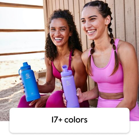 Takeya Actives 24 oz Vacuum Insulated Stainless Steel Water Bottle with Spout Lid, Premium Quality, Watermelon in Kuwait