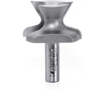 Amana Tool 53812 1-3/4-Inch Dia by 1/2-Inch Cutting Height by 1/2-Inch Shank 2-Flute Router Bit