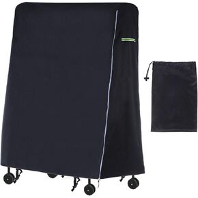 YOKIVE Folding Table Tennis Cover, Outdoor Fold Table Tennis Table Wrap with Zipper for Storage Table Furniture