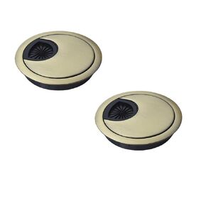 TuTuYa 4PCS Desk Grommet, Bronze Desk Grommet 2Inch(50mm) Desk Cable Grommet Desk Cable Hole Covers with Hole Saw, Ideal Solution for Office and Home Table Cable (Bronze,2 Inch)
