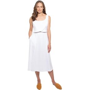 The Breastfeeding Crossover Dress - Classic A-line Silhouette, One-Piece, Easy Nursing