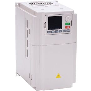 VFD AC 220V 15KW 20HP 55A Variable Frequency Drive,VFD Inverter Single Phase to 3 Phase Frequency Converter for Spindle Motor CNC Speed Control,K100 Series