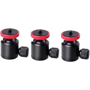 HOMSFOU 2pcs Tripod Ball Head for Camera Tripod - Mini Ball Head for DSLR Camera - Ideal for Amateur and Professional Photographers