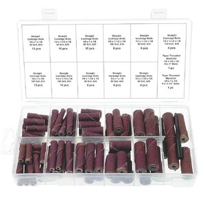 Swordfish 32730-92pc Aluminum Oxide Cartridge Roll Assortment