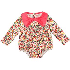 Baby Girls Bodysuit Toddler Girl Long Sleeve Jumpsuit Soft Viscose from Bamboo Outfits Infants Cute Clothes