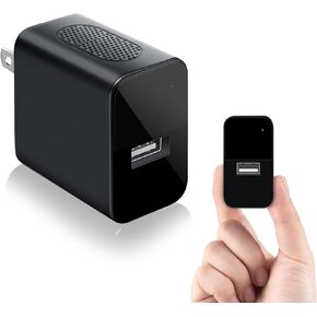 1080P Mini Camera 64GB Security Camera Charger with Motion Detection/Night Vision