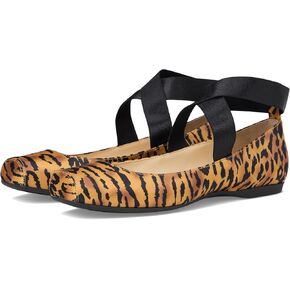 Jessica Simpson Women's Mandalaye Flat Ballet, Natural Tiger Print, 8