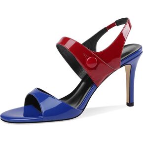 Women's High Heel Sandals Slingback Pumps Open Toe Comfortable Strappy Heels Parties Weddings Heeled Sandals