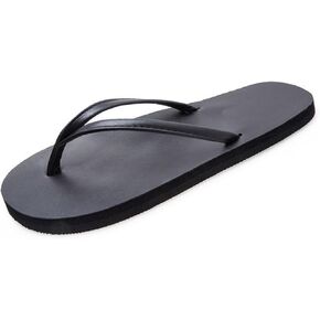 Slim Flip Flops for Women and Men, Shower Flat Sandals for Summer Bathroom Beach Pool, Ultra Lightweight Basic Thongs Rubber Soft Slide Slip-on Shoes