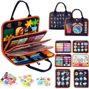 Toddler Busy Board Montessori Toys Mermaid Theme and Planetary Theme Bundles Goods