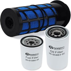 Air Filter Fuel Filter Oil Filter Set Compatible with Carrier Reefer 7300 7500 Reefer Unit Filter Kit P611858 1559418 FF5301 LF9028 DBL7349 Replacement 30-00471-20 30-00463-00 30-01090-05
