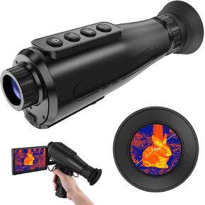 Thermal Monocular 384x288 (AI Super Resolution) Ai15 Thermal Imaging Monoculars 1.43" Large AMOLED Display Thermal Monoculars for Hunting 12H Thermal Vision Monocular with Wi-Fi Hotspot/Station.