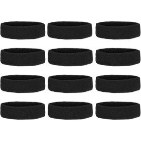 PATIKIL Sweatband Headbands, Terry Cloth Sweat Band for Men Sports Basketball Tennis Athletic Working Out
