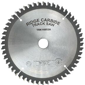 Ridge Carbide 168mm 52T, Track Saw Laminate Blade Compatible with Festool TS55,Alternate Top Bevel Grind (ATB),-5° Hook, 20mm Bore, Plate Thickness 1.2mm, Thin Kerf (1.8mm) M5