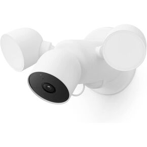 Google Nest Cam with Floodlight - Outdoor Camera - Floodlight Security Camera (Renewed)