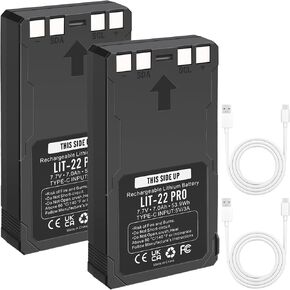 2 Pack 7000mAh LIT-22 Replacement Batteries for Trail Camera Compatible with Flex Series - Flex-M, Flex G-36, Flex-Plus, Flex-S